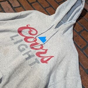 Coors Light Promo Pullover Hoodie -Gilden Men's M Gray
